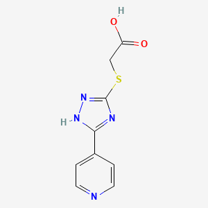 {[5-(Pyridin-4-yl)-4h-1,2,4-triazol-3-yl]sulfanyl}acetic acid