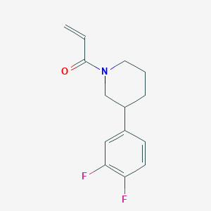 1-[3-(3,4-Difluorophenyl)piperidin-1-yl]prop-2-en-1-one