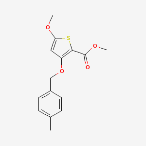 Methyl 5-methoxy-3-[(4-methylphenyl)methoxy]thiophene-2-carboxylate