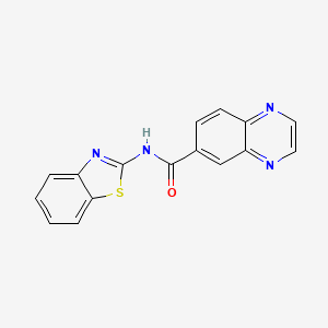 N-(1,3-benzothiazol-2-yl)quinoxaline-6-carboxamide