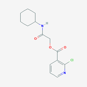 molecular formula C14H17ClN2O3 B2355998 (Cyclohexylcarbamoyl)methyl 2-chloropyridine-3-carboxylate CAS No. 435325-64-7