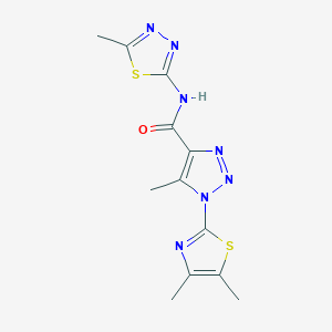 1-(4,5-dimethylthiazol-2-yl)-5-methyl-N-(5-methyl-1,3,4-thiadiazol-2-yl)-1H-1,2,3-triazole-4-carboxamide
