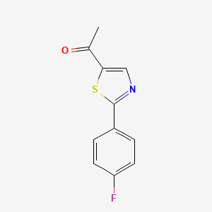 molecular formula C11H8FNOS B2356016 1-[2-(4-Fluorophenyl)-1,3-thiazol-5-yl]ethan-1-one CAS No. 1226001-23-5