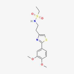 N-(2-(2-(3,4-dimethoxyphenyl)thiazol-4-yl)ethyl)ethanesulfonamide