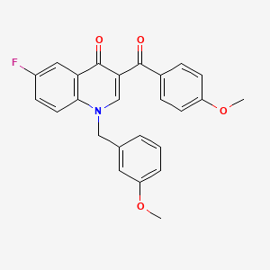 6-fluoro-3-(4-methoxybenzoyl)-1-(3-methoxybenzyl)quinolin-4(1H)-one