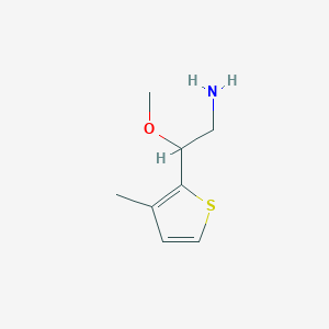 molecular formula C8H13NOS B2356070 2-Methoxy-2-(3-methylthiophen-2-yl)ethan-1-amine CAS No. 1250358-48-5