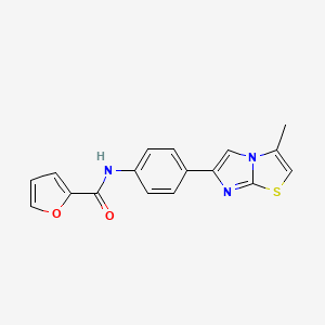 N-(4-(3-methylimidazo[2,1-b]thiazol-6-yl)phenyl)furan-2-carboxamide