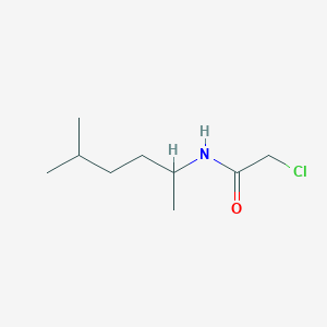 molecular formula C9H18ClNO B2356098 2-chloro-N-(5-methylhexan-2-yl)acetamide CAS No. 874595-14-9