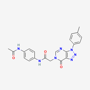 N-(4-acetamidophenyl)-2-(7-oxo-3-(p-tolyl)-3H-[1,2,3]triazolo[4,5-d]pyrimidin-6(7H)-yl)acetamide