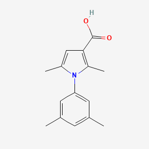 molecular formula C15H17NO2 B2356107 1-(3,5-dimethylphenyl)-2,5-dimethyl-1H-pyrrole-3-carboxylic acid CAS No. 923769-57-7