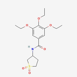 molecular formula C17H25NO6S B2356110 N-(1,1-dioxidotetrahydrothiophen-3-yl)-3,4,5-triethoxybenzamide CAS No. 898413-41-7