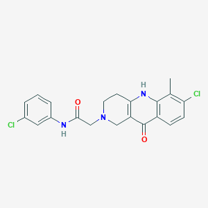 molecular formula C21H19Cl2N3O2 B2356114 N-(3-chloro-4-methoxyphenyl)-2-[2-(5-phenyl-1,3,4-oxadiazol-2-yl)-1H-pyrrol-1-yl]acetamide CAS No. 1251547-50-8