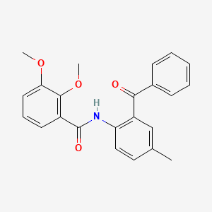 molecular formula C23H21NO4 B2356119 N-(2-benzoyl-4-methylphenyl)-2,3-dimethoxybenzamide CAS No. 896011-00-0