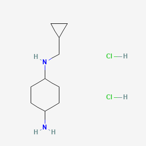 (1R*,4R*)-N1-(Cyclopropylmethyl)cyclohexane-1,4-diamine dihydrochloride