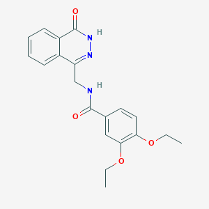 molecular formula C20H21N3O4 B2356156 3,4-diethoxy-N-[(4-oxo-3H-phthalazin-1-yl)methyl]benzamide CAS No. 896374-32-6