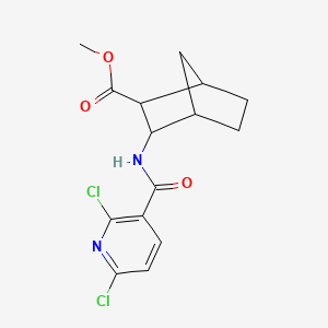 molecular formula C15H16Cl2N2O3 B2356165 Methyl 3-[(2,6-dichloropyridine-3-carbonyl)amino]bicyclo[2.2.1]heptane-2-carboxylate CAS No. 1385482-70-1