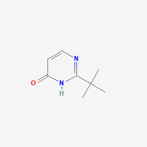 molecular formula C8H12N2O B2356166 2-(Tert-butyl)pyrimidin-4(3H)-one CAS No. 42351-88-2