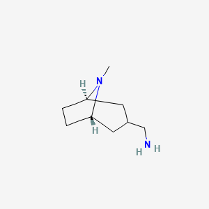 molecular formula C9H18N2 B2356169 ((1R,5S)-8-methyl-8-azabicyclo[3.2.1]octan-3-yl)methanamine CAS No. 1478883-60-1