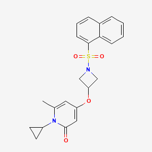 1-cyclopropyl-6-methyl-4-((1-(naphthalen-1-ylsulfonyl)azetidin-3-yl)oxy)pyridin-2(1H)-one