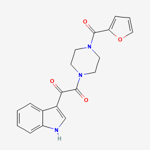 1-[4-(furan-2-carbonyl)piperazin-1-yl]-2-(1H-indol-3-yl)ethane-1,2-dione