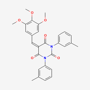 1,3-Bis(3-methylphenyl)-5-[(3,4,5-trimethoxyphenyl)methylidene]-1,3-diazinane-2,4,6-trione