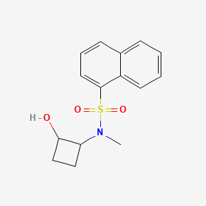 molecular formula C15H17NO3S B2356181 N-(2-hydroxycyclobutyl)-N-methylnaphthalene-1-sulfonamide CAS No. 2199348-26-8