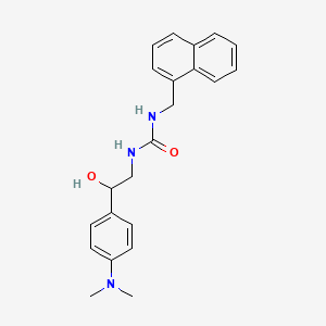 molecular formula C22H25N3O2 B2356189 1-(2-(4-(二甲氨基)苯基)-2-羟乙基)-3-(萘-1-基甲基)脲 CAS No. 1421512-36-8