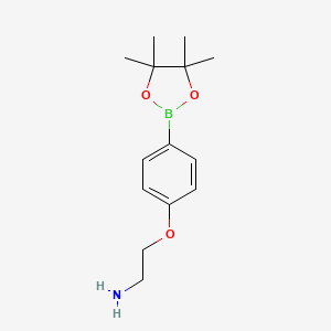 2-(4-(4,4,5,5-Tetramethyl-1,3,2-dioxaborolan-2-yl)phenoxy)ethanamine
