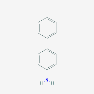 molecular formula C12H11N<br>C6H5-C6H4NH2<br>C12H11N B023562 4-Aminobiphenyl CAS No. 92-67-1