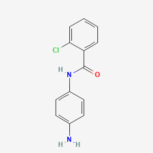 molecular formula C13H11ClN2O B2356229 N-(4-aminophenyl)-2-chlorobenzamide CAS No. 27831-89-6
