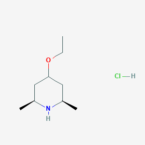 (2R,6S)-4-Ethoxy-2,6-dimethylpiperidine;hydrochloride