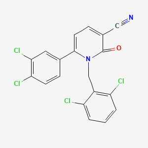 1-(2,6-Dichlorobenzyl)-6-(3,4-dichlorophenyl)-2-oxo-1,2-dihydro-3-pyridinecarbonitrile