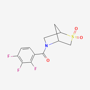 (2,2-Dioxido-2-thia-5-azabicyclo[2.2.1]heptan-5-yl)(2,3,4-trifluorophenyl)methanone
