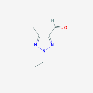 molecular formula C6H9N3O B2356311 2-乙基-5-甲基-2H-1,2,3-三唑-4-甲醛 CAS No. 1864061-70-0