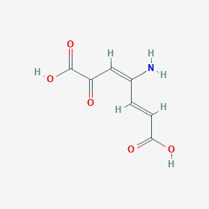 4-Amino-2-oxo-3,5-heptadienedioic acid