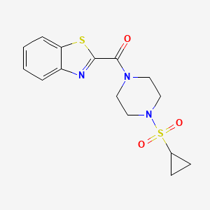 Benzo[d]thiazol-2-yl(4-(cyclopropylsulfonyl)piperazin-1-yl)methanone
