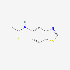 N-(benzo[d]thiazol-5-yl)ethanethioamide