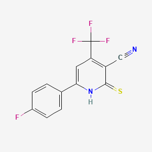 6-(4-Fluorophenyl)-2-thioxo-4-(trifluoromethyl)-1,2-dihydro-3-pyridinecarbonitrile