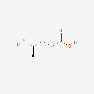 molecular formula C5H10O2S B2356378 Pentanoic acid, 4-mercapto-, (4R)- CAS No. 796073-77-3