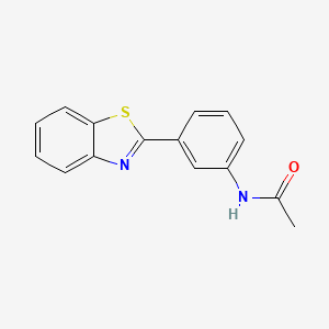 N-[3-(1,3-benzothiazol-2-yl)phenyl]acetamide