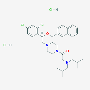 molecular formula C33H45Cl4N3O2 B2356387 LYN-1604 (dihydrochloride) CAS No. 2088939-99-3; 2310109-38-5