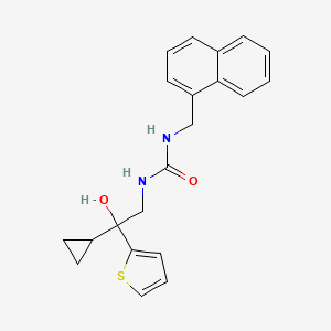 1-(2-Cyclopropyl-2-hydroxy-2-(thiophen-2-yl)ethyl)-3-(naphthalen-1-ylmethyl)urea