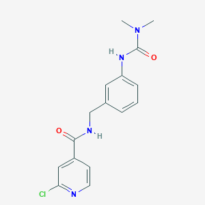 2-Chloro-N-[[3-(dimethylcarbamoylamino)phenyl]methyl]pyridine-4-carboxamide
