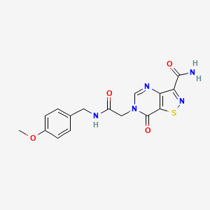 molecular formula C16H15N5O4S B2356402 2-({4-[(4-chloro-2-methylphenyl)sulfonyl]piperazin-1-yl}methyl)-3-(4-fluorophenyl)-3H-imidazo[4,5-b]pyridine CAS No. 1251617-59-0