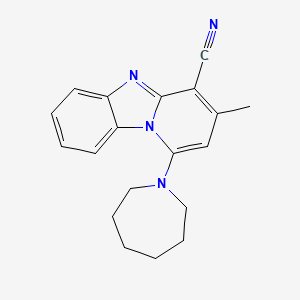 1-(Azepan-1-yl)-3-methylpyrido[1,2-a]benzimidazole-4-carbonitrile