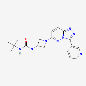 3-Tert-butyl-1-methyl-1-[1-(3-pyridin-3-yl-[1,2,4]triazolo[4,3-b]pyridazin-6-yl)azetidin-3-yl]urea