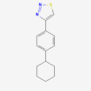 molecular formula C14H16N2S B2356421 4-(4-Cyclohexylphenyl)thiadiazole CAS No. 2309746-26-5