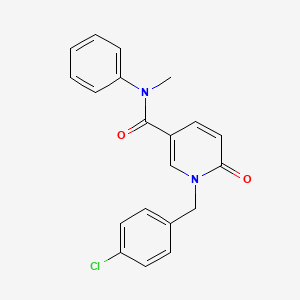 1-(4-chlorobenzyl)-N-methyl-6-oxo-N-phenyl-1,6-dihydro-3-pyridinecarboxamide
