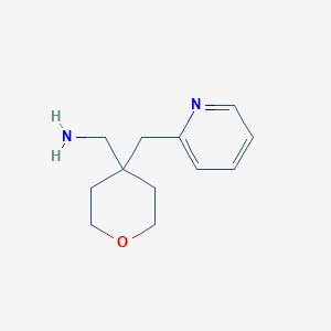 [4-(Pyridin-2-ylmethyl)oxan-4-yl]methanamine