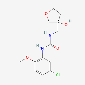 1-(5-Chloro-2-methoxyphenyl)-3-((3-hydroxytetrahydrofuran-3-yl)methyl)urea